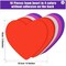 16 pieces of Valentine's Foam Heart Foam Craft Hearts and 300 Glitter Heart Stickers Self-Adhesive Foam Stickers for Valentine's Day Wedding DIY Craft Supplies, 4 colours